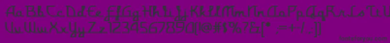 Monterey Font – Black Fonts on Purple Background