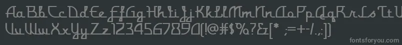 More about Monterey Font Monterey Font – Gray Fonts on Black Background