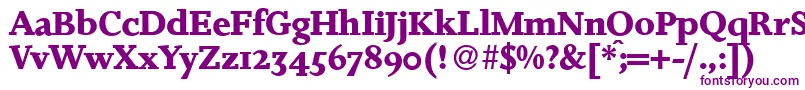 JosieBold-Schriftart – Violette Schriften