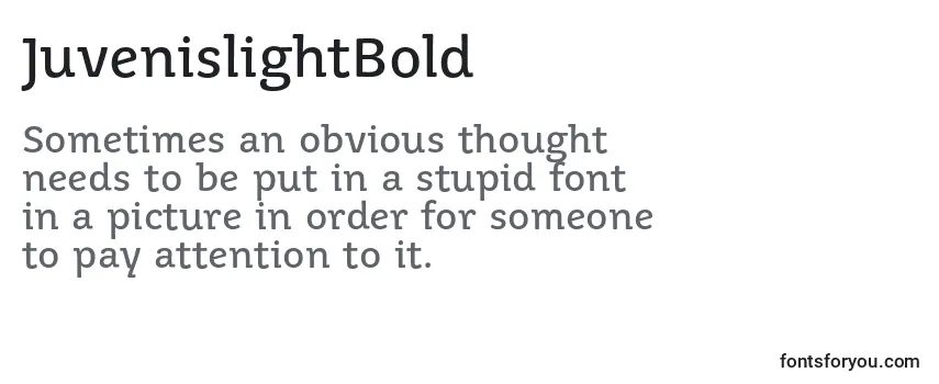 JuvenislightBold-fontti