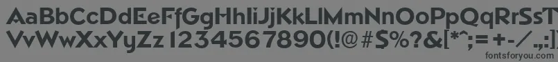 NapoliserialXboldRegular Font – Black Fonts on Gray Background