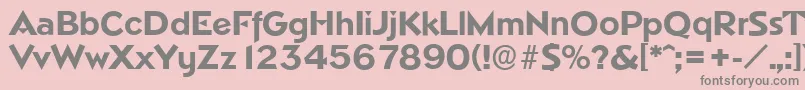 NapoliserialXboldRegular-Schriftart – Graue Schriften auf rosa Hintergrund