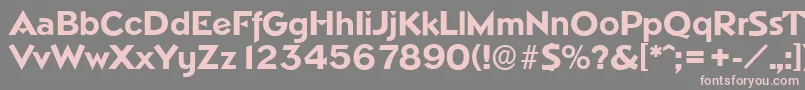 NapoliserialXboldRegular Font – Pink Fonts on Gray Background