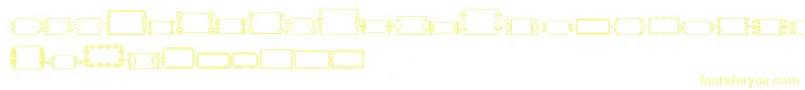 SlButton3 Font – Yellow Fonts on White Background