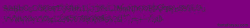 LiquidNewspaper Font – Black Fonts on Purple Background