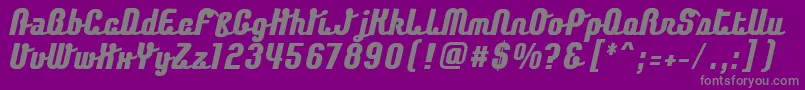 ChaingothicExtrabold Font – Gray Fonts on Purple Background