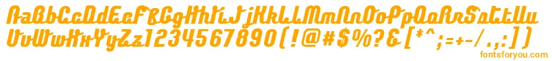 ChaingothicExtrabold Font – Orange Fonts on White Background