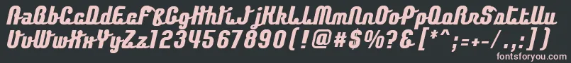 ChaingothicExtrabold Font – Pink Fonts on Black Background