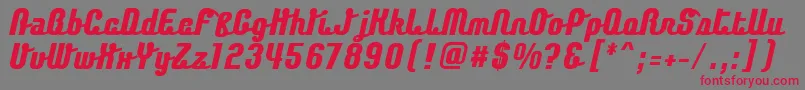 ChaingothicExtrabold Font – Red Fonts on Gray Background