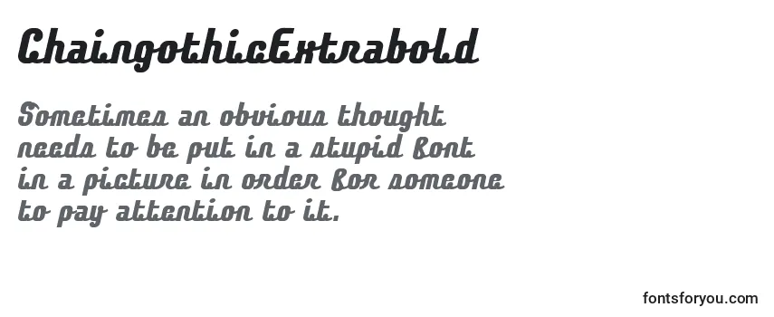 ChaingothicExtrabold Font