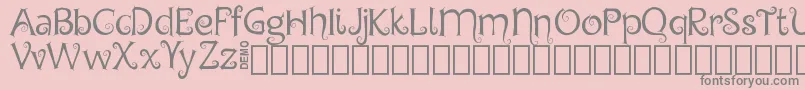 Police ChygaDemo – polices grises sur fond rose