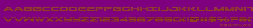 fuente Outriderlaserbold – Fuentes Marrones Sobre Fondo Morado