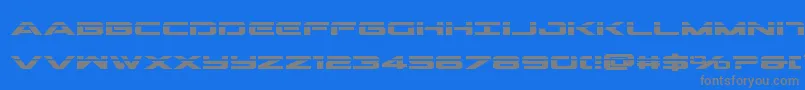 Police Outriderlaserbold – polices grises sur fond bleu