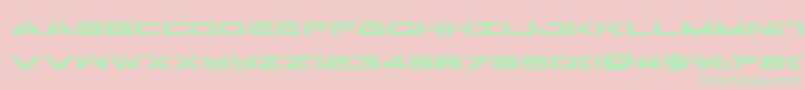 Outriderlaserbold Font – Green Fonts on Pink Background