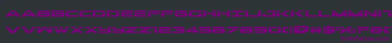 Outriderlaserbold Font – Purple Fonts on Black Background