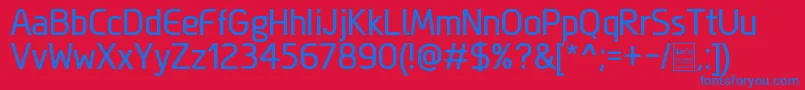 MegiSansDemo Font – Blue Fonts on Red Background