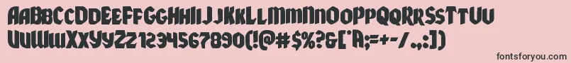 Xmasxpress Font – Black Fonts on Pink Background