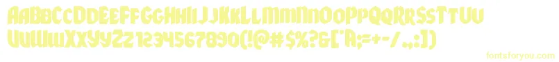 Xmasxpress Font – Yellow Fonts on White Background