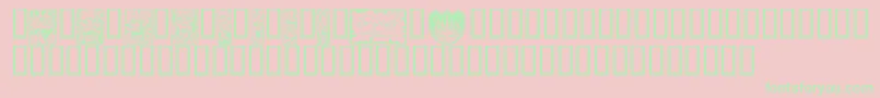 Mythw Font – Green Fonts on Pink Background