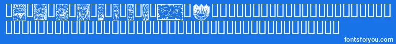 Mythw Font – White Fonts on Blue Background