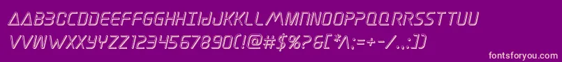 Czcionka Elitedanger3Dital – różowe czcionki na fioletowym tle