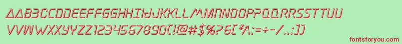 Elitedanger3Dital Font – Red Fonts on Green Background