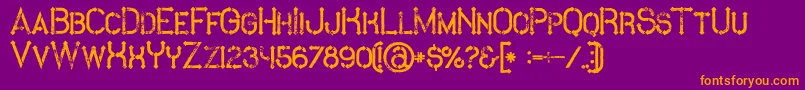 En savoir plus sur la police MetroGrunge Police MetroGrunge – polices orange sur fond violet