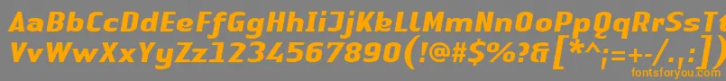 Подробнее о шрифте LinotypeAuthenticSansBolditalic Шрифт LinotypeAuthenticSansBolditalic – оранжевые шрифты на сером фоне