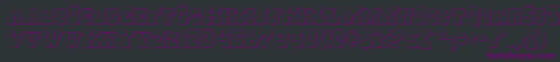 RegulatorsShadow Font – Purple Fonts on Black Background