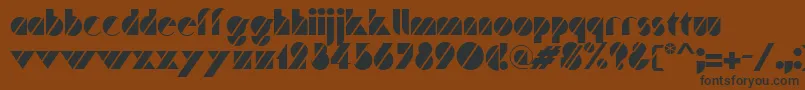 Traffic Font – Black Fonts on Brown Background