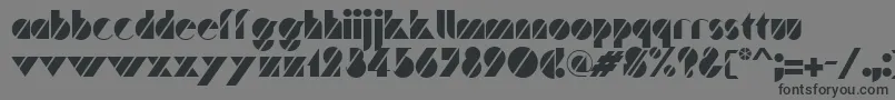 Traffic Font – Black Fonts on Gray Background