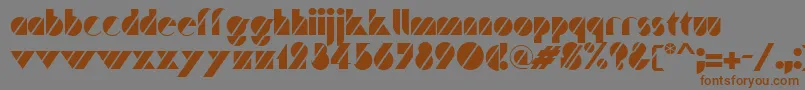 Шрифт Traffic – коричневые шрифты на сером фоне