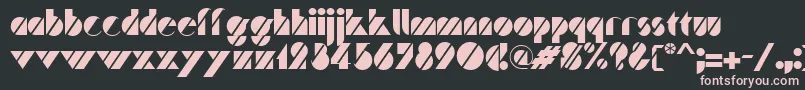 Traffic Font – Pink Fonts on Black Background