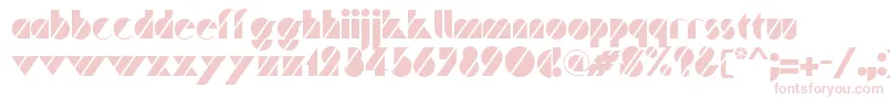 Traffic Font – Pink Fonts on White Background