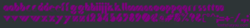 フォントTraffic – 黒い背景に紫のフォント