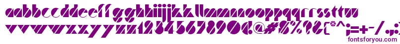 フォントTraffic – 白い背景に紫のフォント