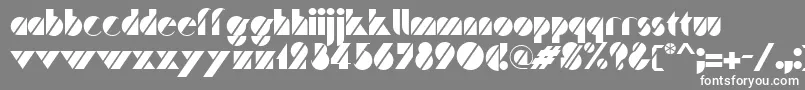 フォントTraffic – 灰色の背景に白い文字