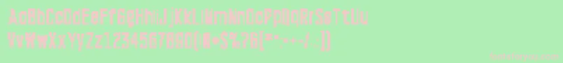 Terrage Font – Pink Fonts on Green Background