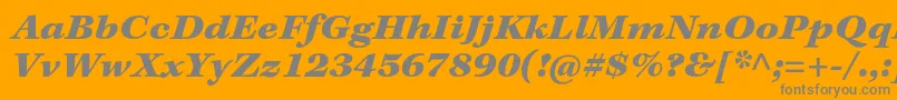 Weitere Informationen zur KeplerstdBlackextitcapt-Schriftart KeplerstdBlackextitcapt-Schriftart – Graue Schriften auf orangefarbenem Hintergrund