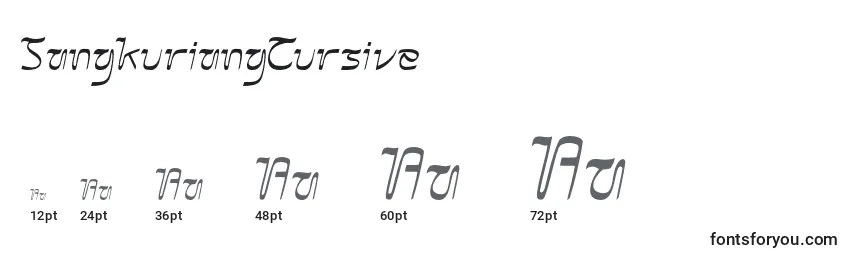 Размеры шрифта SangkuriangCursive