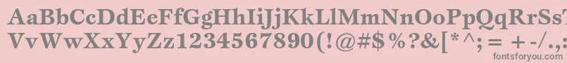 EspritstdBold Font – Gray Fonts on Pink Background