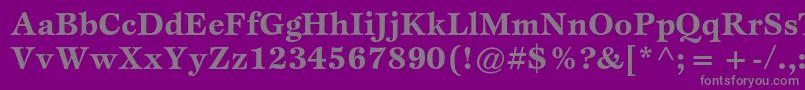 Шрифт EspritstdBold – серые шрифты на фиолетовом фоне