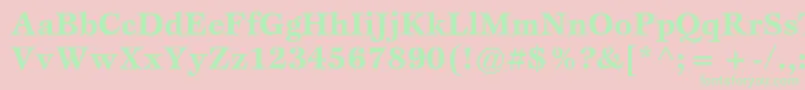 EspritstdBold Font – Green Fonts on Pink Background