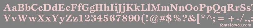 EspritstdBold Font – Pink Fonts on Gray Background