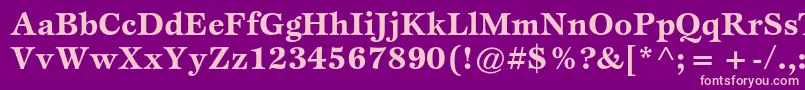 EspritstdBold Font – Pink Fonts on Purple Background