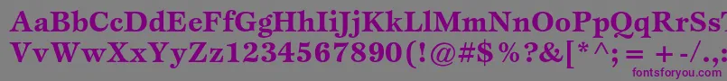 EspritstdBold Font – Purple Fonts on Gray Background