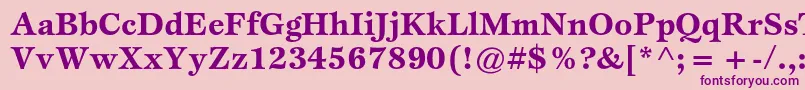 EspritstdBold Font – Purple Fonts on Pink Background