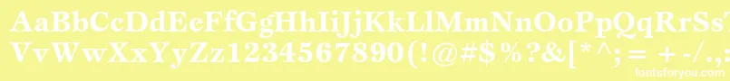 EspritstdBold Font – White Fonts on Yellow Background