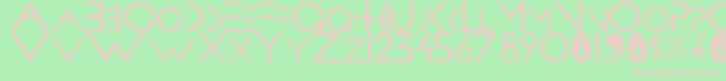 Prometheus Font – Pink Fonts on Green Background