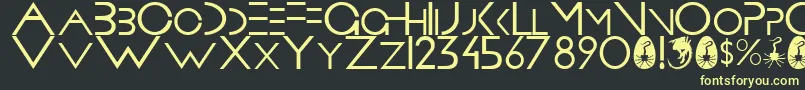 More about Prometheus Font Prometheus Font – Yellow Fonts on Black Background